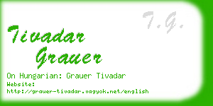 tivadar grauer business card